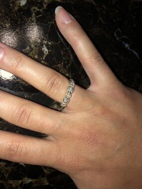 14K White Gold 0.5 ct diamonds Ring Size 5.5